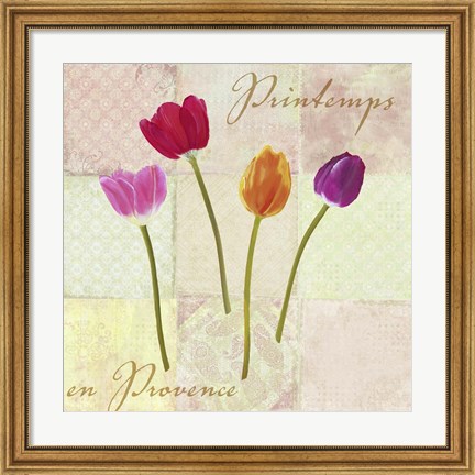 Framed Printemps en Provence Print