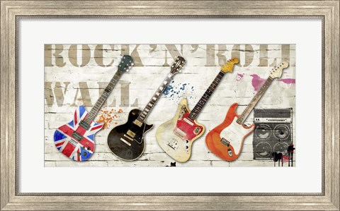 Framed Rock and Roll Wall Print
