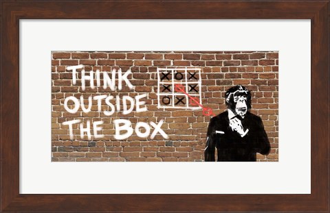 Framed Think Outside of the Box Print