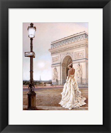 Framed Romance in Paris II Print