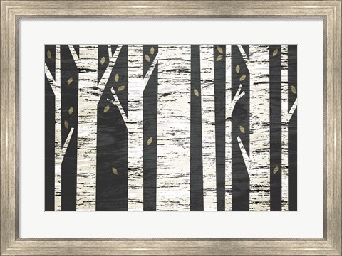 Framed Birch Forest Print