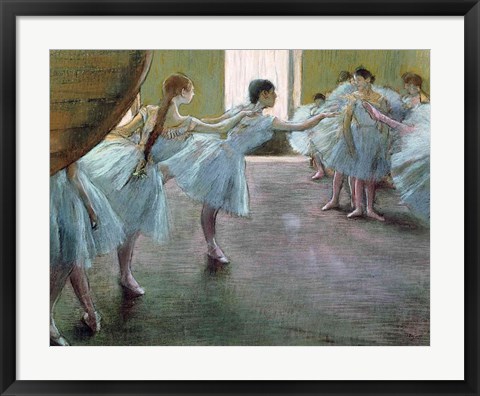 Framed Dancers at Rehearsal Print