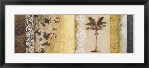 Framed Decorative Palm I Print