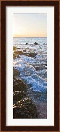 Framed Bimini Coastline I Print