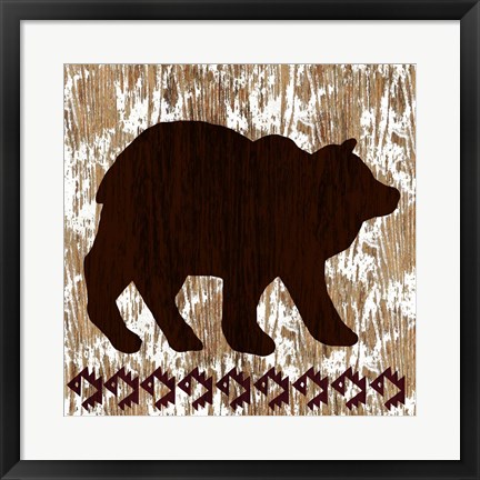 Framed Wilderness Bear Print