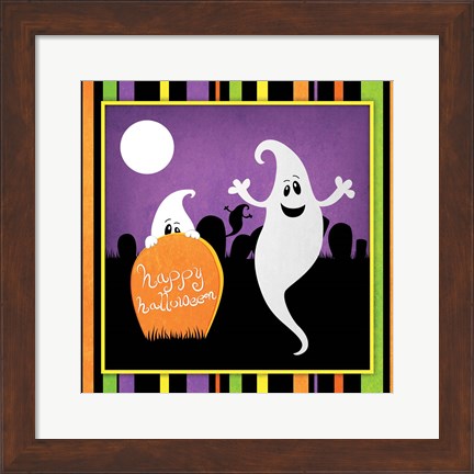 Framed Halloween Ghost II Print