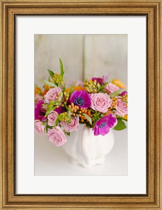 Framed Radiant Bouquet Print