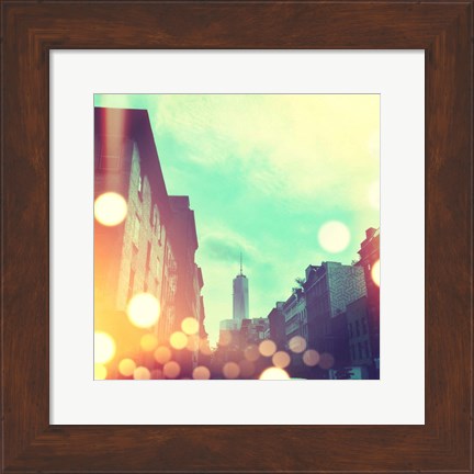Framed City Stroll I Print