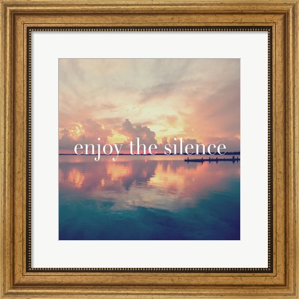 Framed Enjoy the Silence Print