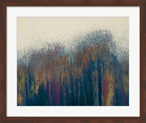 Framed Golden Dusk Woods Print