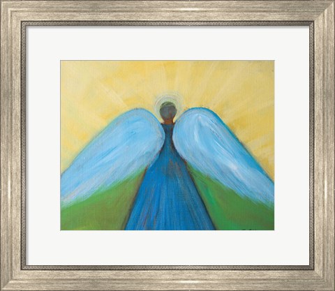 Framed Beneath Angels Wings Print