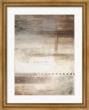 Framed Gray Warmth Coming Through II Print