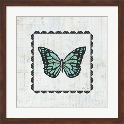 Framed Butterfly Stamp Print