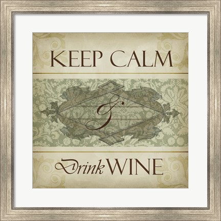 Framed Wine Phrases V Print