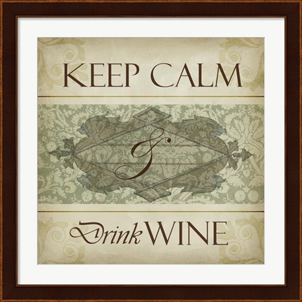 Framed Wine Phrases V Print