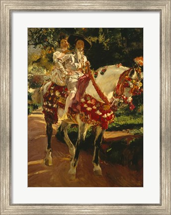Framed Elena and Maria in Antique Valencian Costumes Print