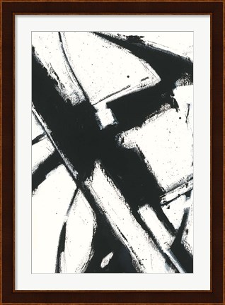 Framed Expression Abstract I White Print