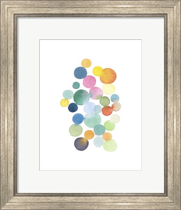 Framed Series Colored Dots No. III Print