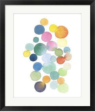 Framed Series Colored Dots No. III Print