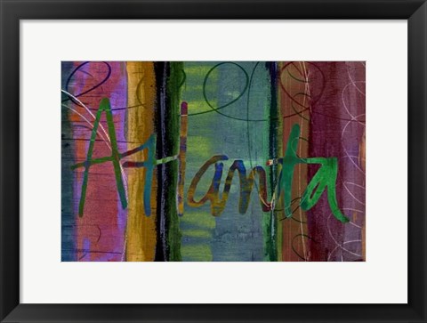 Framed Abstract Atlanta Print
