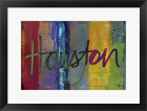 Framed Abstract Houston Print