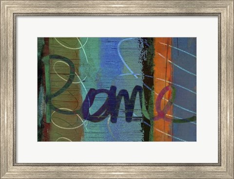 Framed Abstract Rome Print