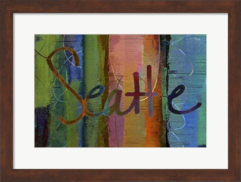 Framed Abstract Seattle Print