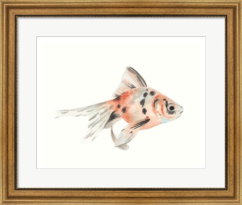Framed Watercolor Tropical Fish I Print