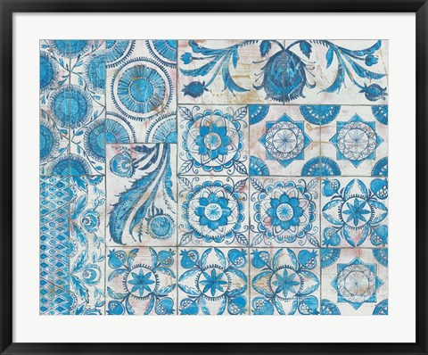 Framed Istanbul Tiles Print