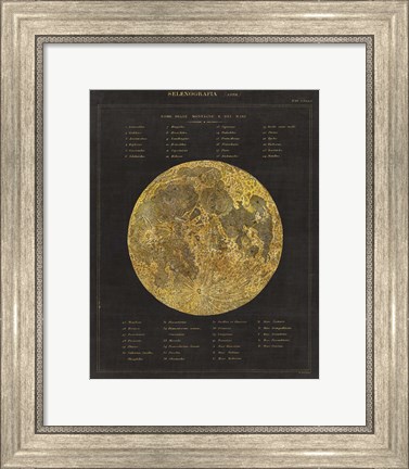 Framed Astronomical Chart I Print