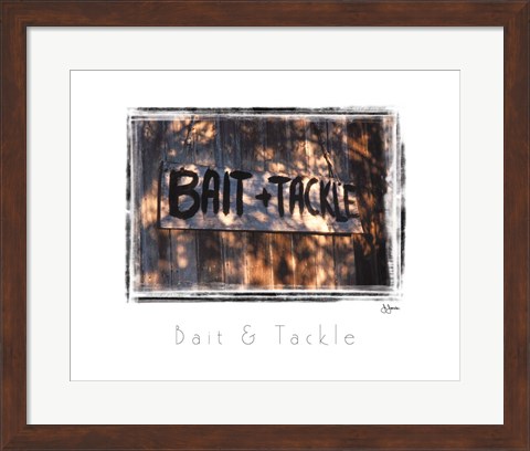 Framed Bait &amp; Tackle Print