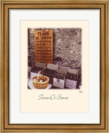 Framed Terra Di Siena Print