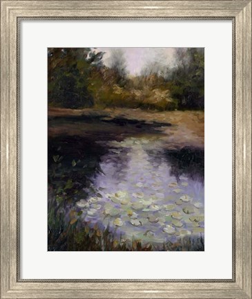 Framed Oregon Water Lilies Print