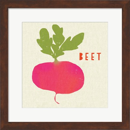 Framed Summer Vegetable I Print