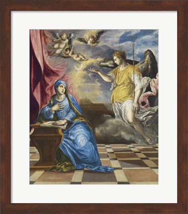 Framed Annunciation c. 1576 Print