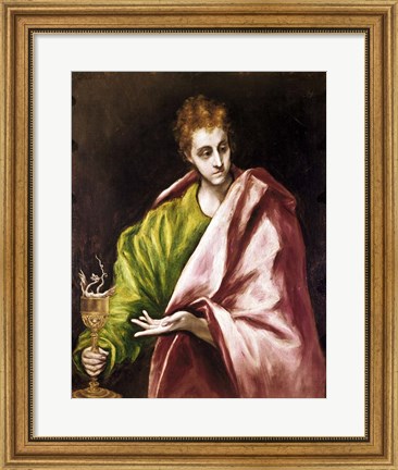 Framed Apostle Saint John the Evangelist Print