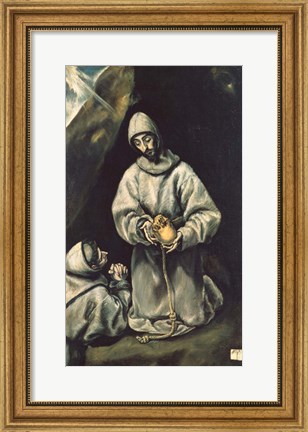 Framed Saint Francis of Assisi 1600 Print