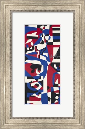 Framed Composition Concrete (Study for Mural), 1957-1960 Print