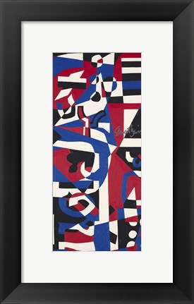Framed Composition Concrete (Study for Mural), 1957-1960 Print