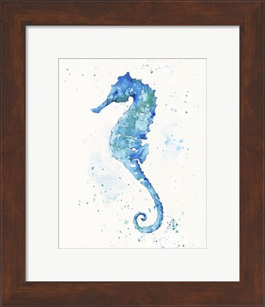 Framed Sailing Along (Seahorse) Print
