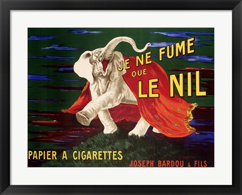 Framed Je ne Fume que Le Nil, 1912 Print