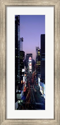 Framed Times Square at Night Print
