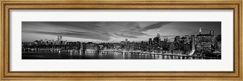 Framed Manhattan Dusk Print