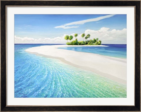 Framed Isola Tropicale Print
