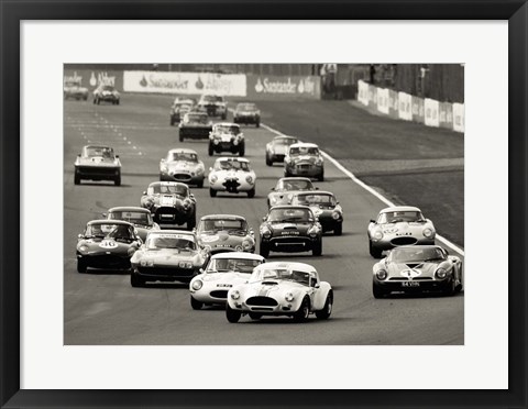 Framed Silverstone Classic Race Print