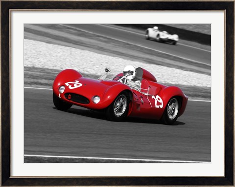 Framed Historical Race Cars 1 Print