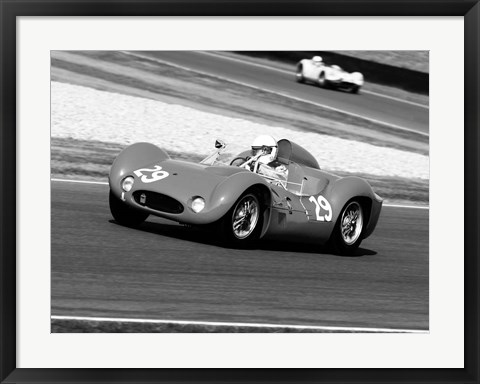 Framed Historical Race Cars 2 Print
