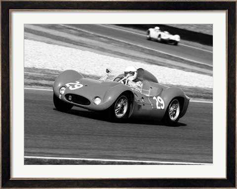 Framed Historical Race Cars 2 Print