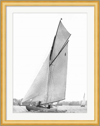 Framed Sailing in Sydney Harbour Print