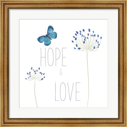 Framed Hope and Love Print